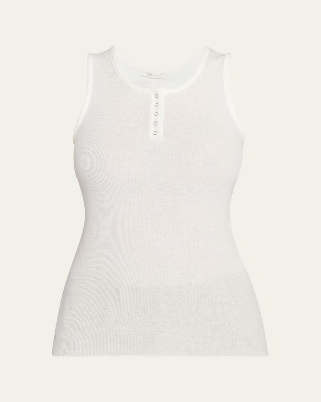 Mansel Rib Henley Tank Top